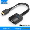 Кабель-конвертер Vention HDMI в VGA высокой четкости (Мужской HDMI для женщин VGA)