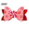 Christmas Bow Hair Clips Candies Clip for Women Girls, Sweet Glitter Hairpins, Artificial Leather Sparkly Clip, Cute Pink Accessories Holiday