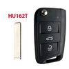 Лезвие Hu66 Hu162T для Vw Golf 5 Golf7 Sportsvan Gti Mk7 Для Skoda Octavia A7 Для Seat Mqb Чехол-заготовка для корпуса пульта автомобильного ключа