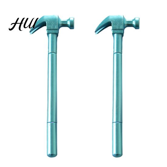 Creative Pen 2Pcs Hammer Shaped Gel with Black Ink Funny Hammerhead Design Novelty Ballpoint for Students Office,Smooth Writing Stress Relief