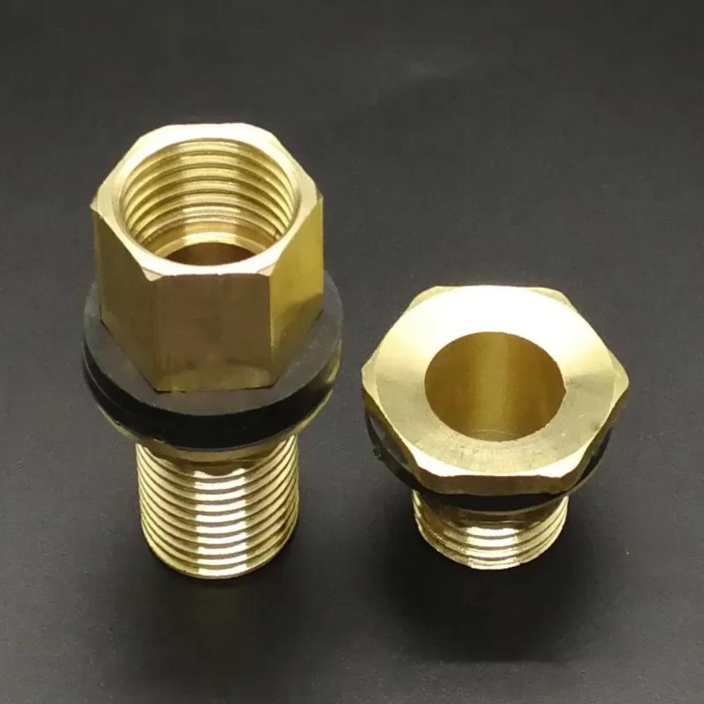 Различные 1/2" 3/4" 1" BSP Резьбовые Латунные Фитинги-Переходники для Подключения к Резервуару для Воды, Фитинги для Отверстий в Резервуаре, Соединители, Адаптеры для Дома и Сада, Сливные Фитинги