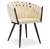 Aston Velvet Beige Woven Velvet Chair