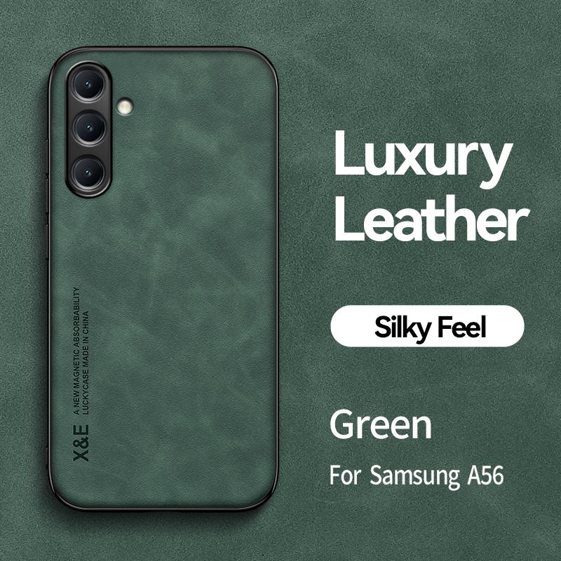 Магнитный кожаный чехол из замши для Samsung Galaxy A56 A36 A26 5G, противоударный, матовый, силиконовый, мягкий чехол-обложка