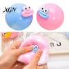 Portable Stress Reliever Cartoon Sausage Mouth Ball Toy Relief Big Eyes Squeeze Anxiety Fidget Slow Rising Home Office Worker Desk TPR