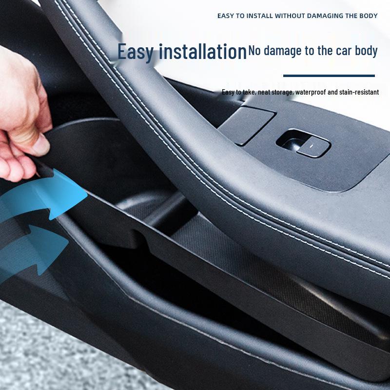 Tesla Model 3 Highland Набор из 4 водонепроницаемых органайзеров для хранения в дверях из TPE