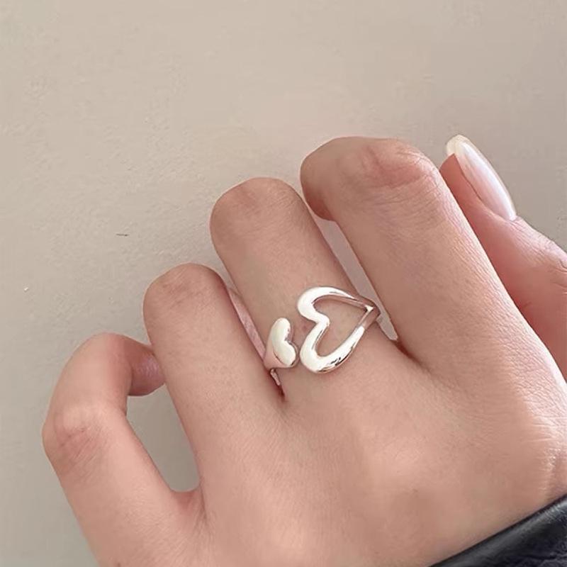 Цветочное кольцо из стерлингового серебра для женщин - Высококачественный дизайн с открытым соединением для осени/зимы