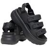 Crocs Крутые блестящие спортивные модные повседневные пляжные сандалии из ЭВА Женские сандалии Черные 212032-001