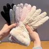 2025 New Women's Winter Gloves with Thick Velvet for Warm Skiing, Touchscreen for Winter Cycling and Cold Protection