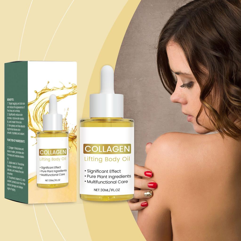 Collagen Lifting Body Oil,Cellulite Massage Collagen Oil, Collagen Firming Body Oil,Moisturizing Body Oil,Collagen Oil For Skin Firming.30ml