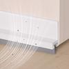 Door Bottom Seal Strip Under Door Draft Stopper Door Bottom Seam Sealing Strip Brush Weatherstrip Anti-Cold Gap Blocker Hardware