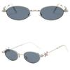 Bling Rhinestone Sunglasses Small Anti-Blue Light Spectacles Fashion Oval Women Eyewear  Travel