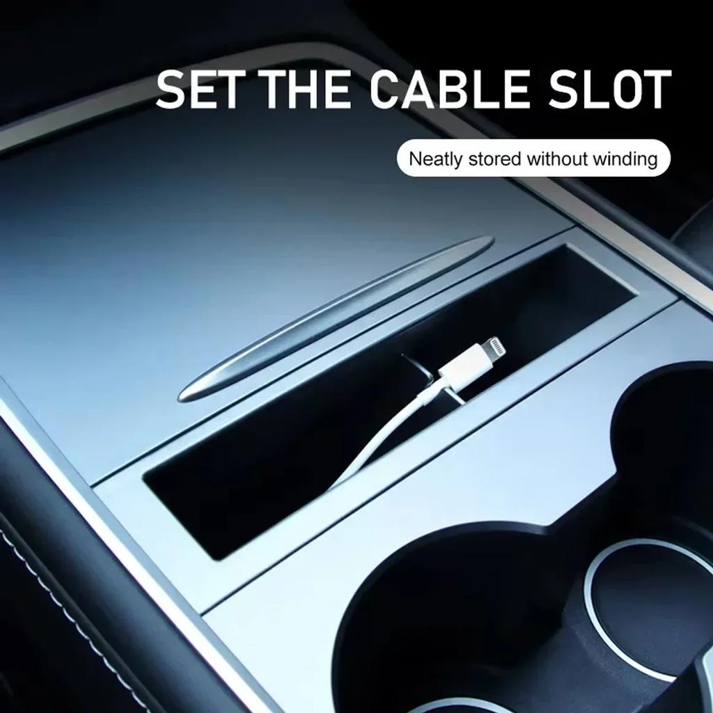 New Center Console Armrest Storage Box Card Key Phone Charging Cable Organizer Case for Tesla Model 3 Y 2025-2025
