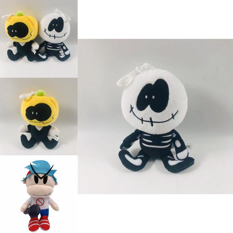 Плюшевая игрушка Friday Night Funkin' Невероятно мягкая Кукла Fnf Whitty и Бойфренд Лимонный Демон для детей