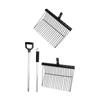 Heavy Duty Metal Manures Fork Horse Pitchforks Cleaning Tool Metal Horse Manures Rake For Horse Stable Cleaning Enduring