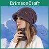 Knitted Winter Hat And Scarf Set With Lining For Women And Cold Weather