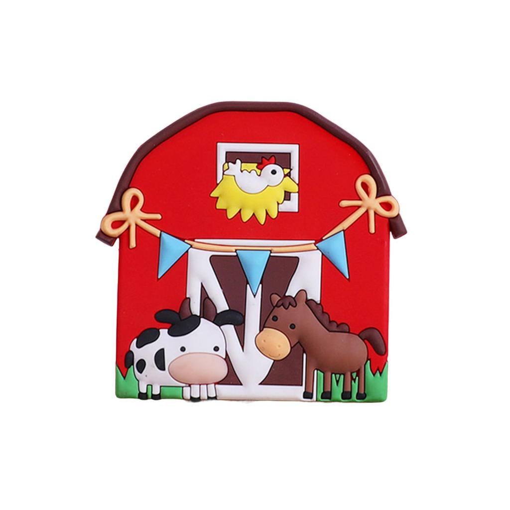 Ручная работа Украшение для торта с фермерскими животными с ягненком, пони, поросенком, цыпленком, уткой, по желанию для празднования дня рождения