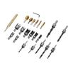 23 шт. Деревообрабатывающий инструмент для снятия фаски зенковка сверло-пробка резак для сверления и резки