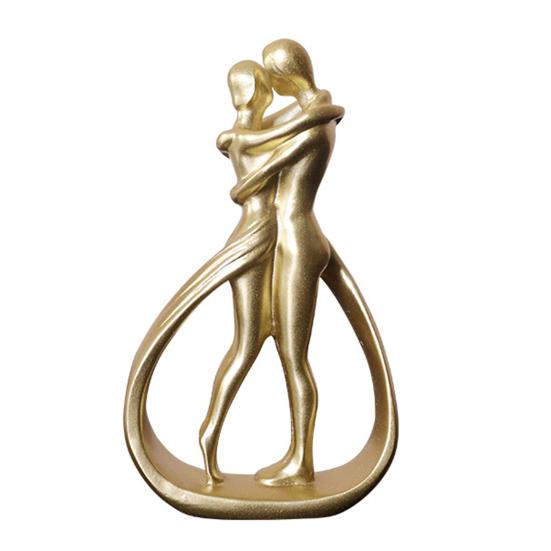 Обнимающаяся пара, обнимающая мужчин и женщин, статуэтка из смолы, скульптура для домашнего офиса, свадебной вечеринки