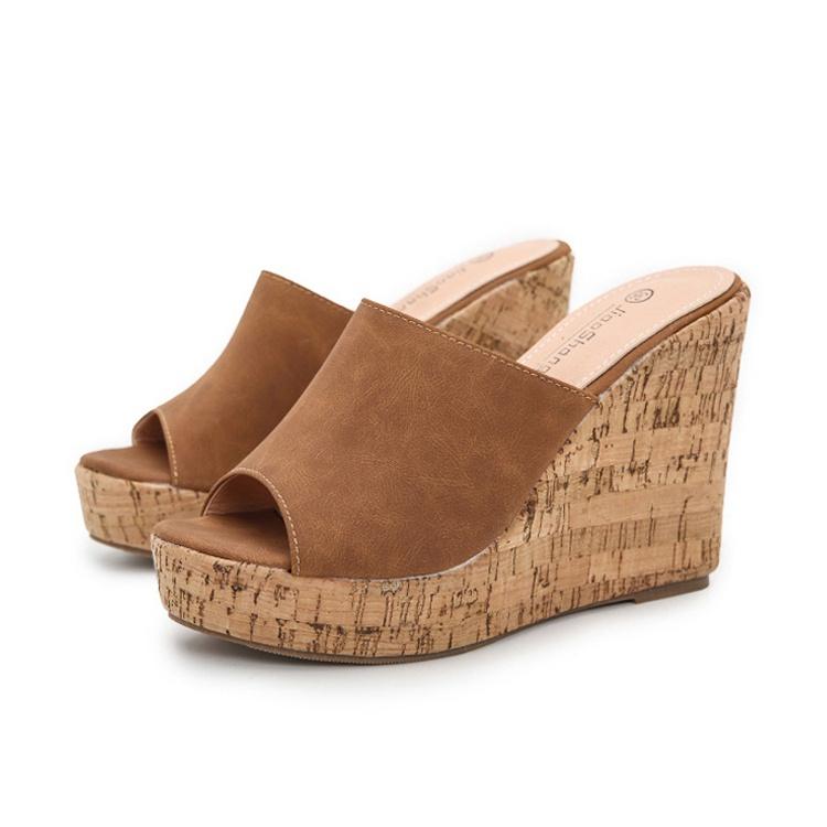 Новые трендовые женские модные босоножки на танкетке, эспадрильи с открытым носком, сандалии на платформе для женщин и девочек, летние босоножки на танкетке в богемном стиле без шнуровки на каблуке