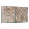 2x GLASS PROTECTIVE PLATE FOR STOVE 40x52 DOG