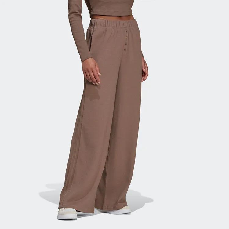 Adidas Originals Casual Pants Women's Brown Moderate Wide Leg Pants (Unisex) Casual Pants HU1954