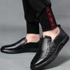 Новые мужские туфли на плоской подошве, удобные модные мужские туфли без шнуровки на низком каблуке, модные деловые кожаные мужские туфли