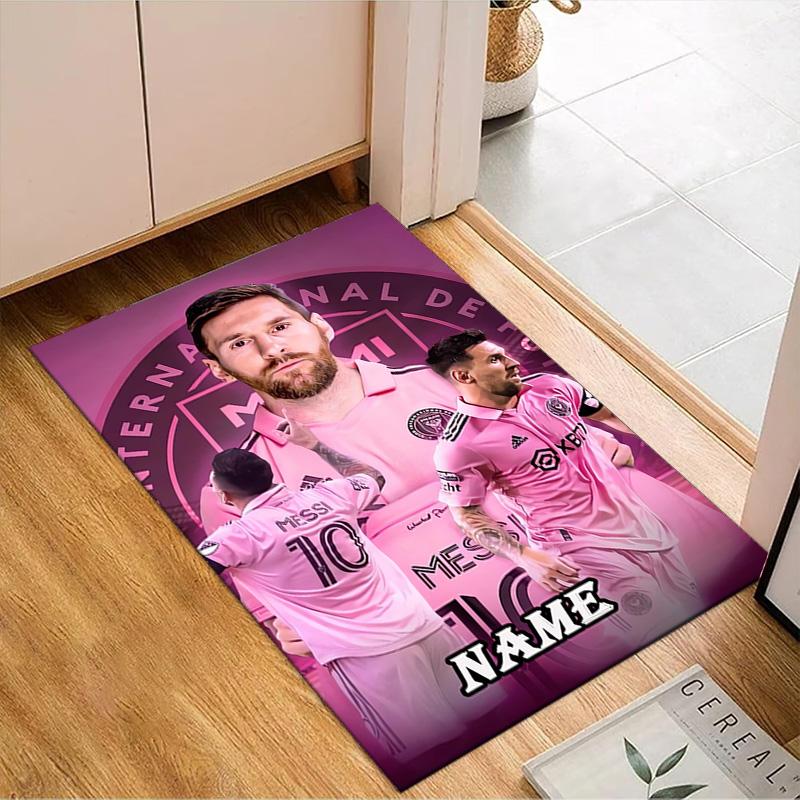 Custom Name Argentina's Victory Celebration Rug for Living Room, Game Rooms, Office, Bedroom, Floor Mat Playful Design, fan gifts Christmas decor