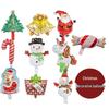 Mini Christmas Tree and Snowman Foil Balloon Set