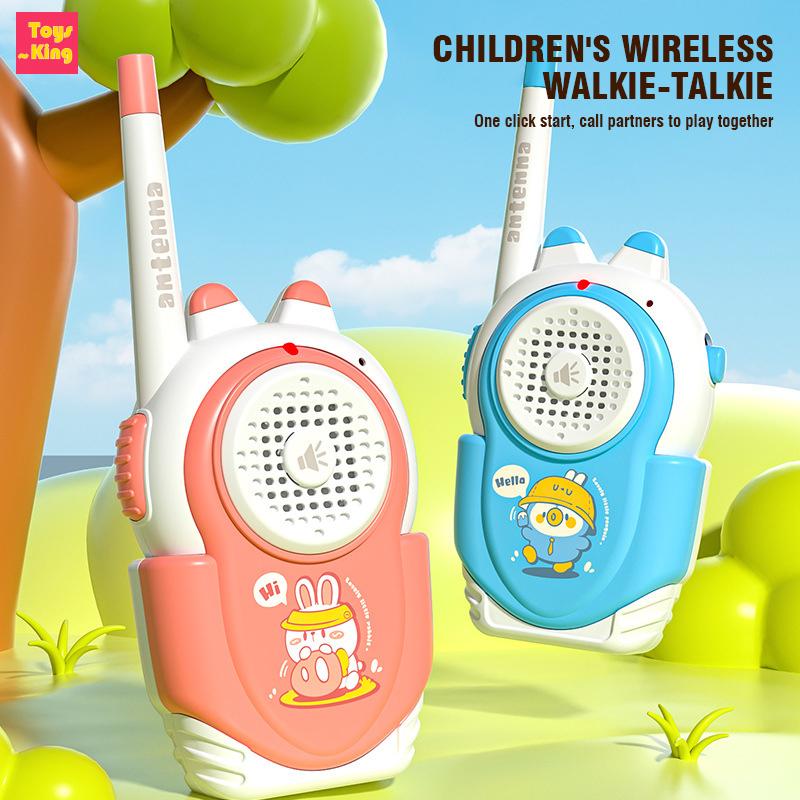 2PC Children's Walkie-talkies Wireless Cartoon Pagers Remote Intercom Outdoor Kids Toys Parent-child Interaction Education Game