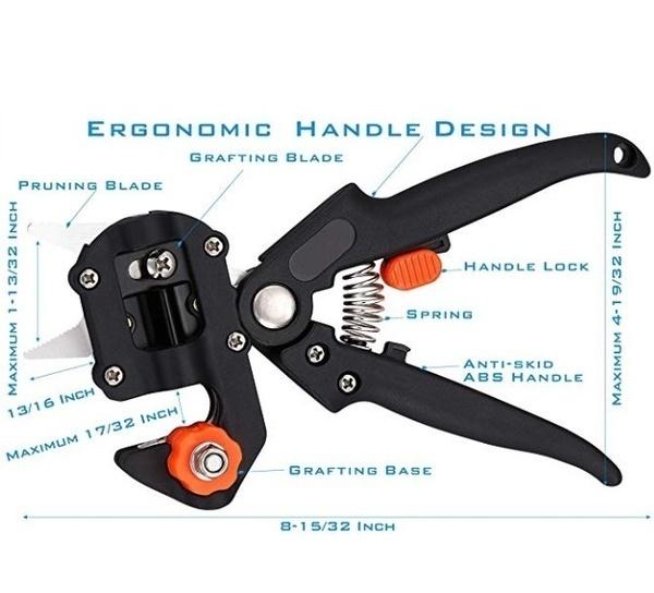 Машина для прививки ко Дню труда, садовые инструменты с 3 лезвиями, измельчитель, инструменты для прививки деревьев, секаторы, ножницы, комплект для прививки, секатор для резки
