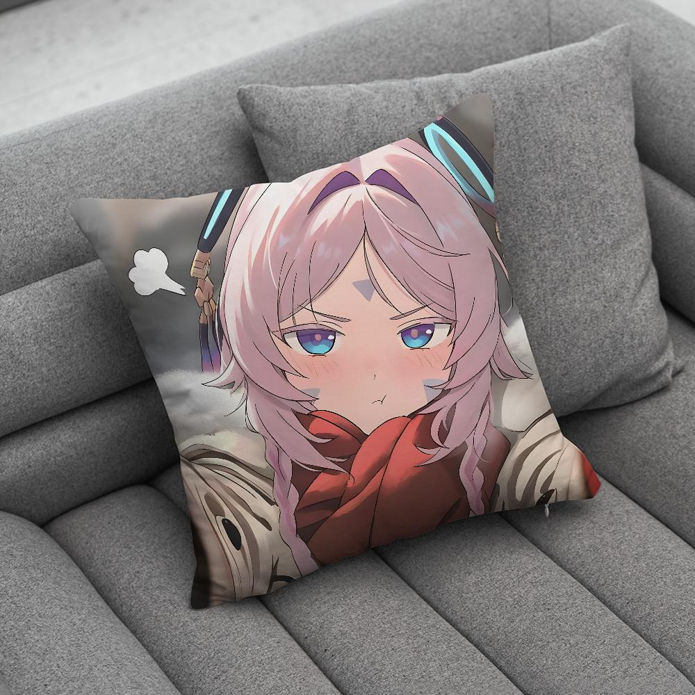 GGenshin Impact Citlali Pillow Case Soft Cushion Cases for Farmhouse Sofa Decor Home Decorations and Protector
