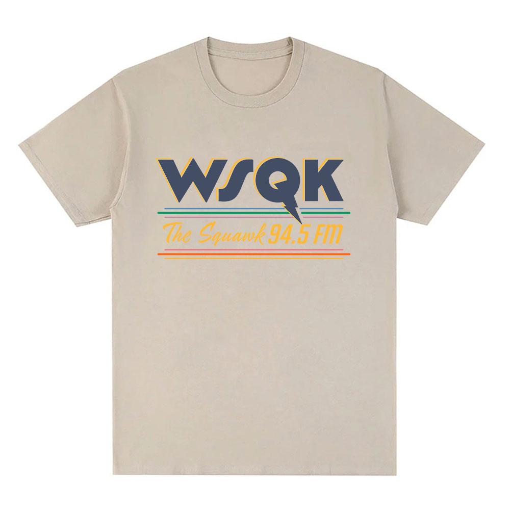 WSQK The Squawk 94.5 FM Футболки Телепортируй меня Футболки Место отстой Графическая футболка Хлопковые футболки с коротким рукавом Уличная одежда