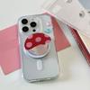 Cute Cartoon Mushroom For Magsafe Magnetic Phone Griptok Phone Holder Stand Universal Phone Ring Grip Tok For iPhone 16