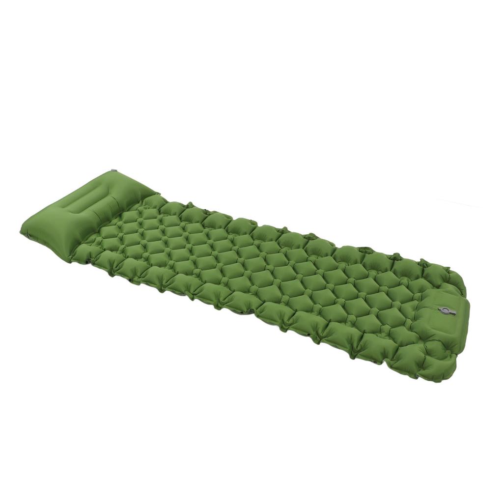 Camping Sleeping Pad Built In Arc Pillow Foot Inflatable Lightweight Portable Sleeping Mat with