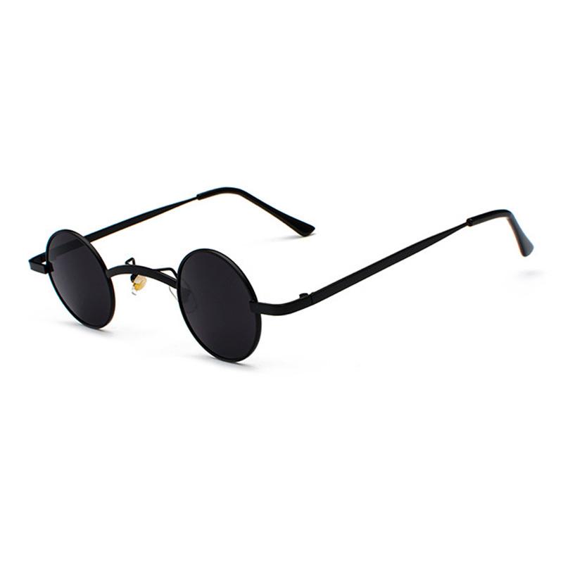 SHAUNA Wide Bridge Retro Rock Punk Sunglasses Classic Small Round Clear Red Sun Glasses UV400