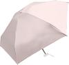 Nakatani Parasol Unisex Folding Umbrella, Hand-Opened, Suitable for Sun and Rain, UV Protection, Compact, Folding, Powder Pink, UPF 50, Heat