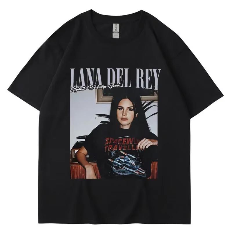2026 New Lana Del Rey Graphic Print T Shirt Men Women Hip Hop Vintage Streetwear Summer Short Sleeve Fashion T Shirt Casual Tee Loose Oversized Tops