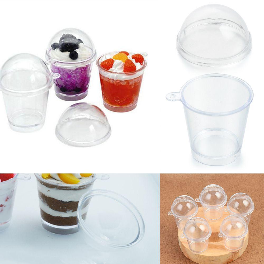 Tools Baking Plastic DIY Craft Ice Cream Cups Cake Decorating Miniature Frappuccino Cup Cover Lid