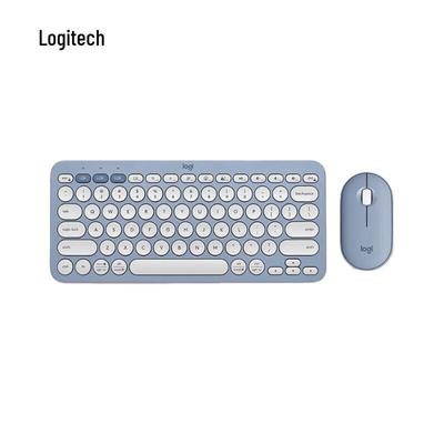 Logitech Беспроводная мышь Pebble 2.0 и клавиатура K390 в комплекте