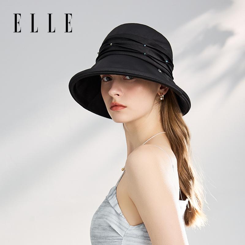 ELLE Elegant Sunscreen Three-Dimensional Pleated Fashion Hat
