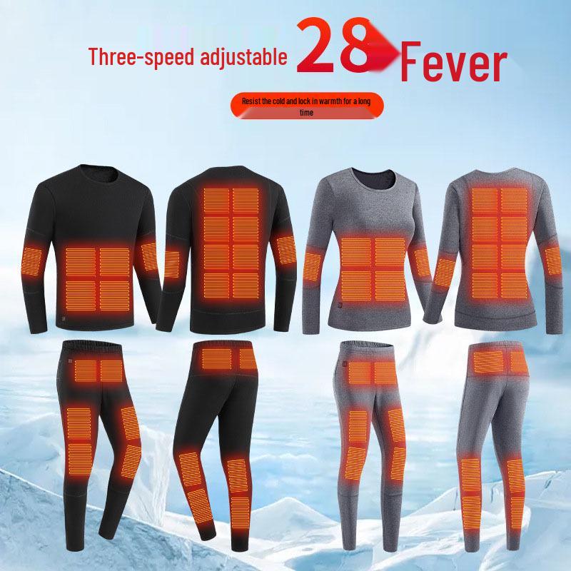 Зимняя одежда с подогревом всего тела от USB для мужчин и женщин - 28 зон нагрева