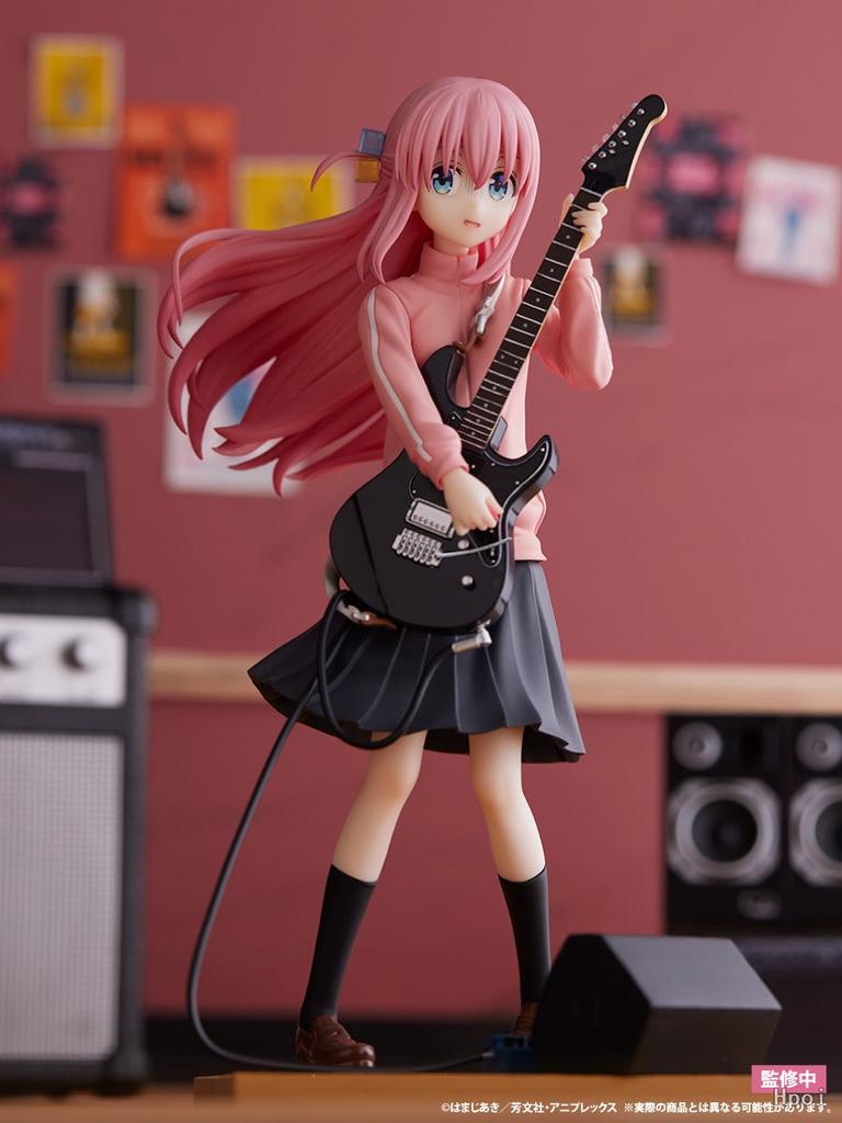 15СМ Аниме Bocchi the Rock! Фигурка Гото Хитори Сцена исполнения на гитаре Модель Игрушка Подарок Коллекция Украшение Экшен-фигурка ПВХ