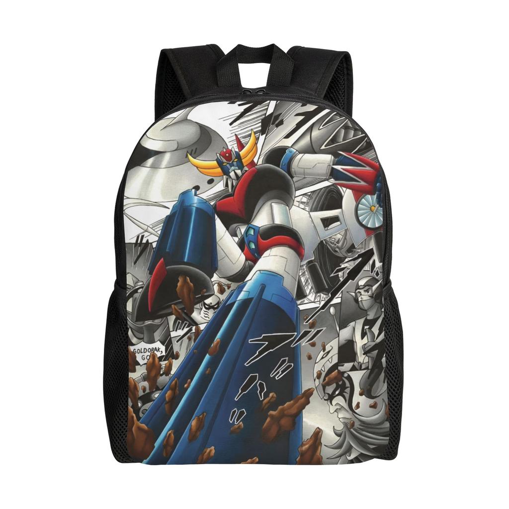 Рюкзаки Robo Grendizers для женщин, мужчин, школьников, студентов, портфель, вмещает 15-дюймовый ноутбук, аниме-сумки