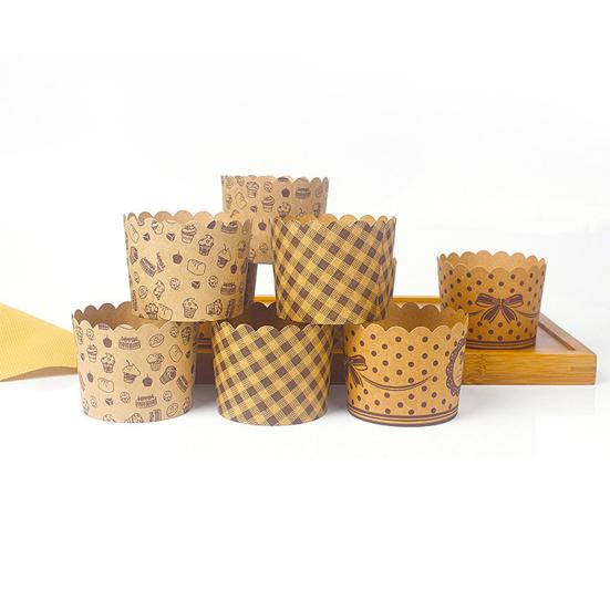 Creative Convenient Strong Construction Wood Pulp Paper Easy Release Utility Cupcake Liner Kitchen Supplies Cupcake Cup