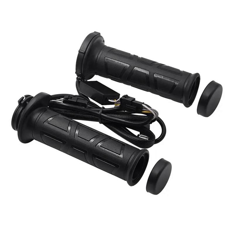 AUTO Black 7/8" motos Motorcycle handlebar Electric Hot Heated Grips Handle Handlebar Warmer manillar motocicleta hot sale