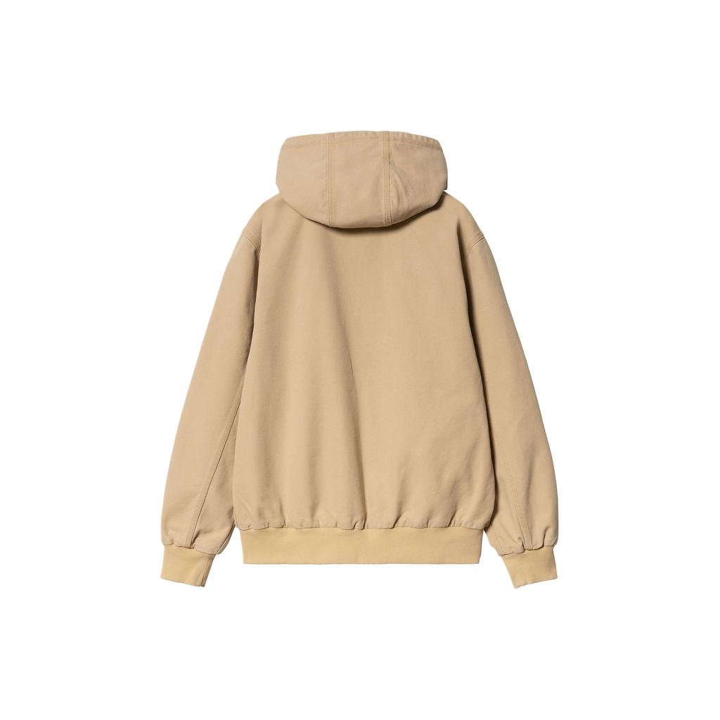 Carhartt WIP Активная куртка SS24 Классическая квадратная этикетка Карман-кенгуру Длинный рукав С капюшоном Свободная куртка Мужские куртки Хаки I032939-1YH-3K