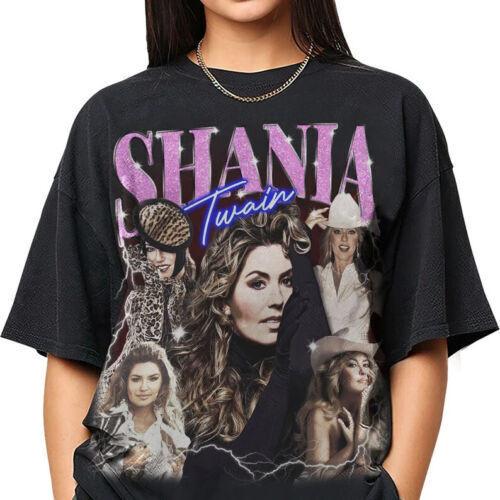 Футболка с мерчем Шанайи Твейн Классические дизайны от Shania Shirt Унисекс футболка