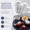 2pcs Silver Silver Leaf Flakes Foil Silver Foil Leaf Premium Foil Flakes  Baking Projects