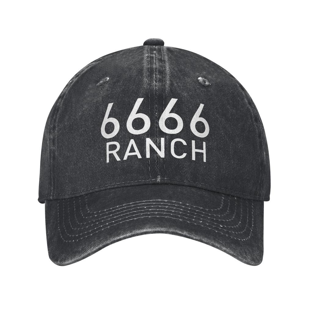 6666 Ранчо Четыре Шестерки Ранчо Бейсболки Винтажные Потертые Выстиранные Животные Луговые Головные Уборы Мужчины Женщины Уличные Тренировки Шляпы