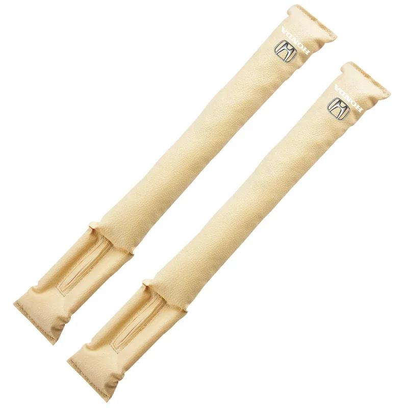 Car Hot 2025 Car Seat Gap Anti Drop Filler Soft Cars Styling PU Leather Soft Side Seam Plug For Honda Accord Odyssey Civic CRV I